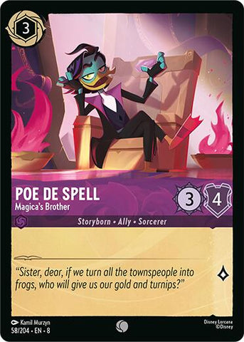 Poe De Spell - Magica's Brother (58/204) [Reign of Jafar] - The Mythic Store | 24h Order Processing
