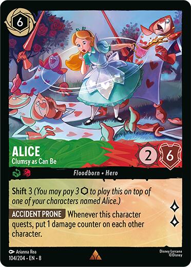 Alice - Clumsy as Can Be (104/204) [Reign of Jafar] - The Mythic Store | 24h Order Processing