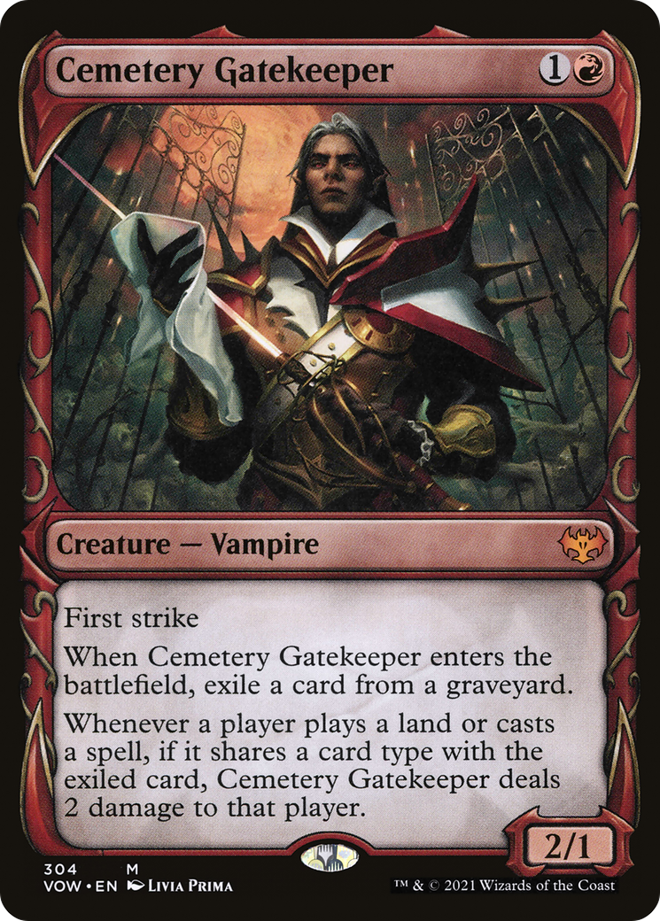 Cemetery Gatekeeper (Showcase Fang Frame) [Innistrad: Crimson Vow] - The Mythic Store | 24h Order Processing
