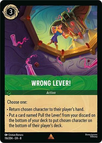 Wrong Lever! (116/204) [Reign of Jafar] - The Mythic Store | 24h Order Processing