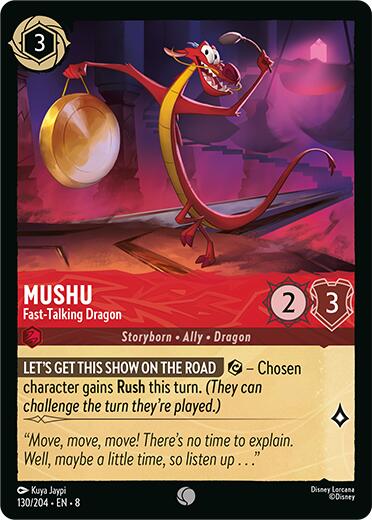 Mushu - Fast-Talking Dragon (130/204) [Reign of Jafar] - The Mythic Store | 24h Order Processing