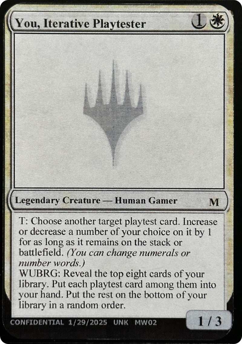 You, Iterative Playtester [Unknown Event] - The Mythic Store | 24h Order Processing