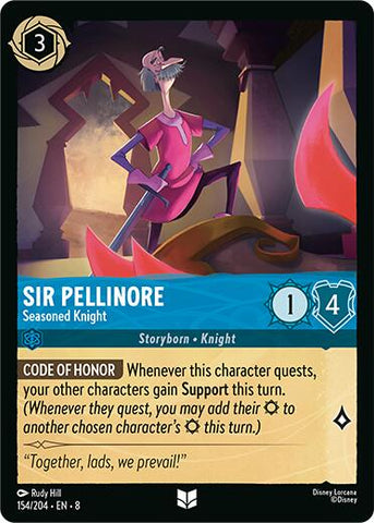 Sir Pellinore - Seasoned Knight (154/204) [Reign of Jafar] - The Mythic Store | 24h Order Processing