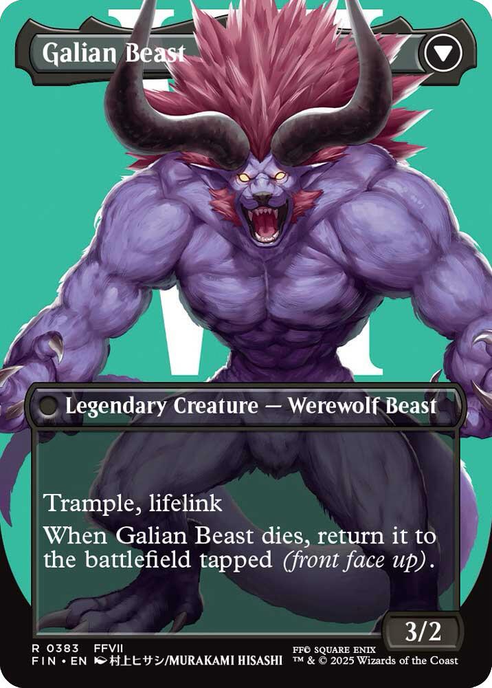 Vincent Valentine // Galian Beast (Borderless) [FINAL FANTASY] - The Mythic Store | 24h Order Processing