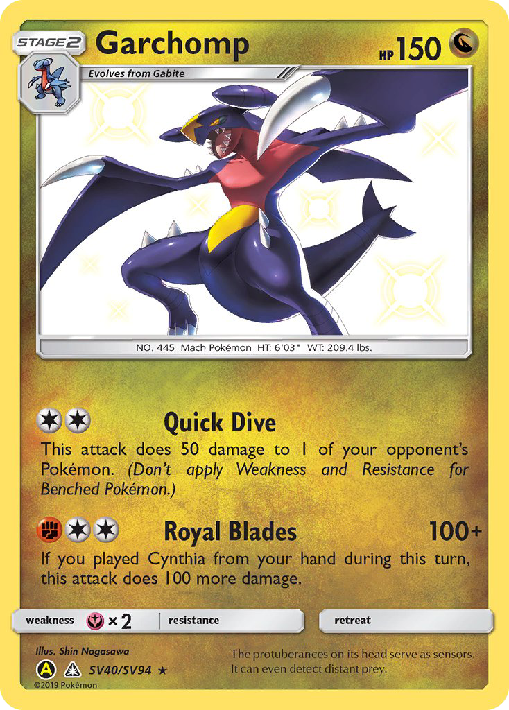 Garchomp (SV40/SV94) [Sun & Moon: Hidden Fates - Shiny Vault] - The Mythic Store | 24h Order Processing
