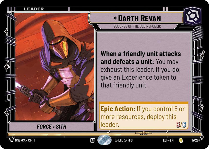 Darth Revan - Scourge of the Old Republic (017/264) (017/264) [Legends of the Force] - The Mythic Store | 24h Order Processing