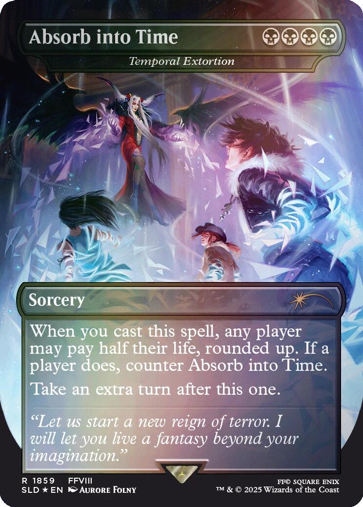 Absorb into Time - Temporal Extortion (Rainbow Foil) [Secret Lair Drop Series] - The Mythic Store | 24h Order Processing
