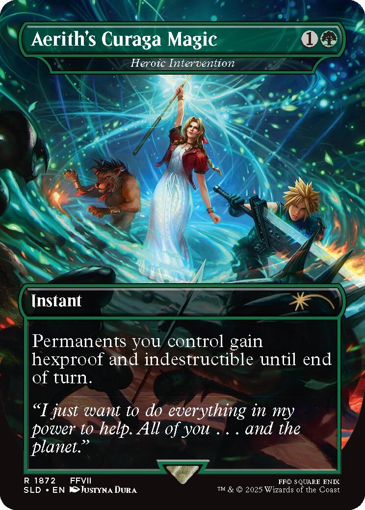 Aerith's Curaga Magic - Heroic Intervention [Secret Lair Drop Series] - The Mythic Store | 24h Order Processing