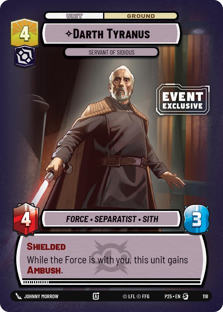 Darth Tyranus (118) - Servant of Sidious (118) [Miscellaneous] - The Mythic Store | 24h Order Processing