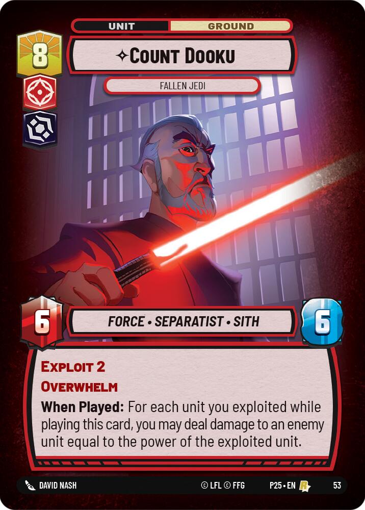Count Dooku (53) - Fallen Jedi (53) [Store Showdown Promos] - The Mythic Store | 24h Order Processing