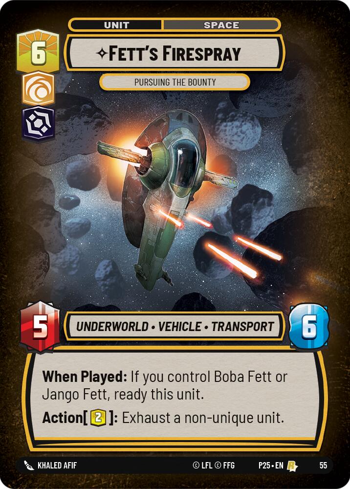 Fett's Firespray (55) - Pursuing the Bounty (55) [Store Showdown Promos] - The Mythic Store | 24h Order Processing