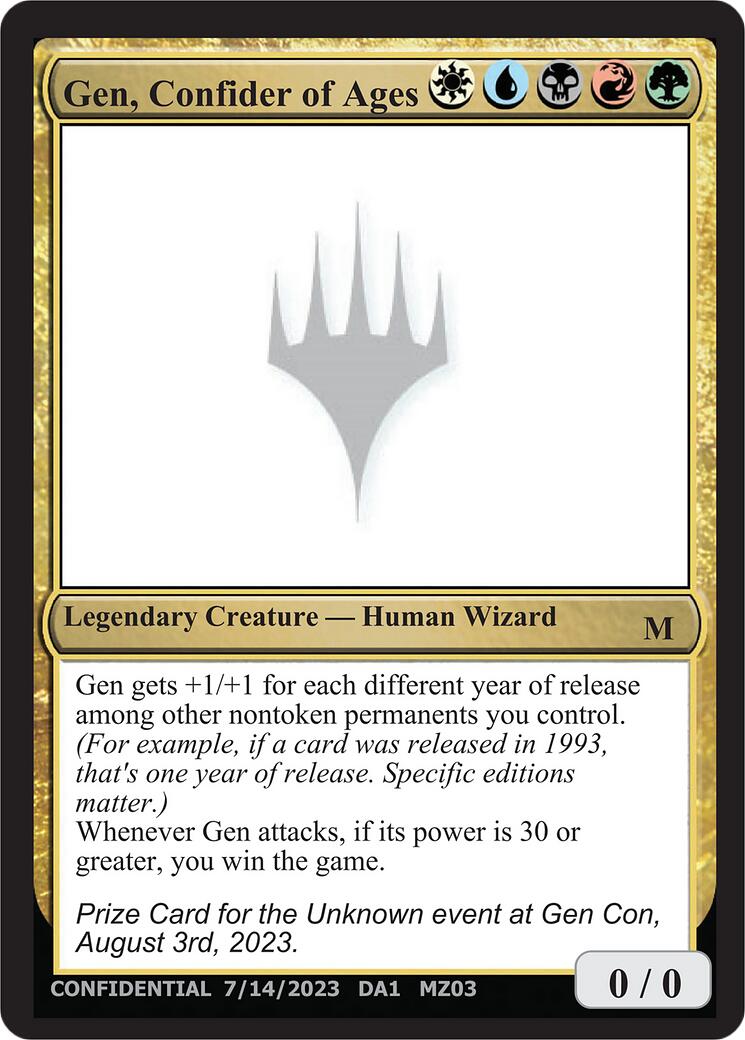 Gen, Confider of Ages [Mystery Booster] - The Mythic Store | 24h Order Processing
