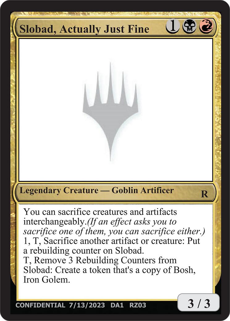 Slobad, Actually Just Fine [Mystery Booster] - The Mythic Store | 24h Order Processing