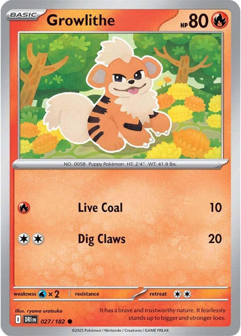 Growlithe (027/182) [Scarlet & Violet: Destined Rivals] - The Mythic Store | 24h Order Processing