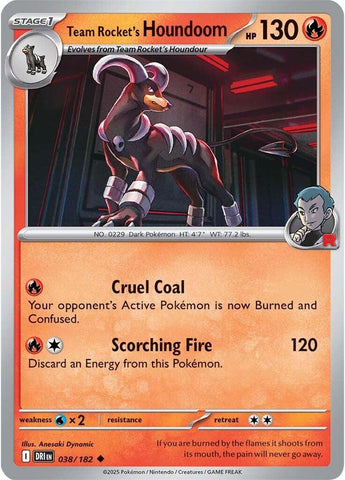 Team Rocket's Houndoom (038/182) [Scarlet & Violet: Destined Rivals] - The Mythic Store | 24h Order Processing