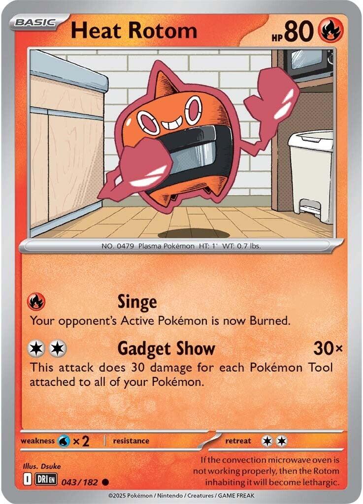Heat Rotom (043/182) [Scarlet & Violet: Destined Rivals] - The Mythic Store | 24h Order Processing