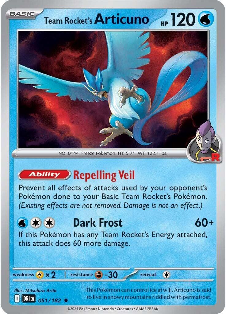 Team Rocket's Articuno (051/182) [Scarlet & Violet: Destined Rivals] - The Mythic Store | 24h Order Processing