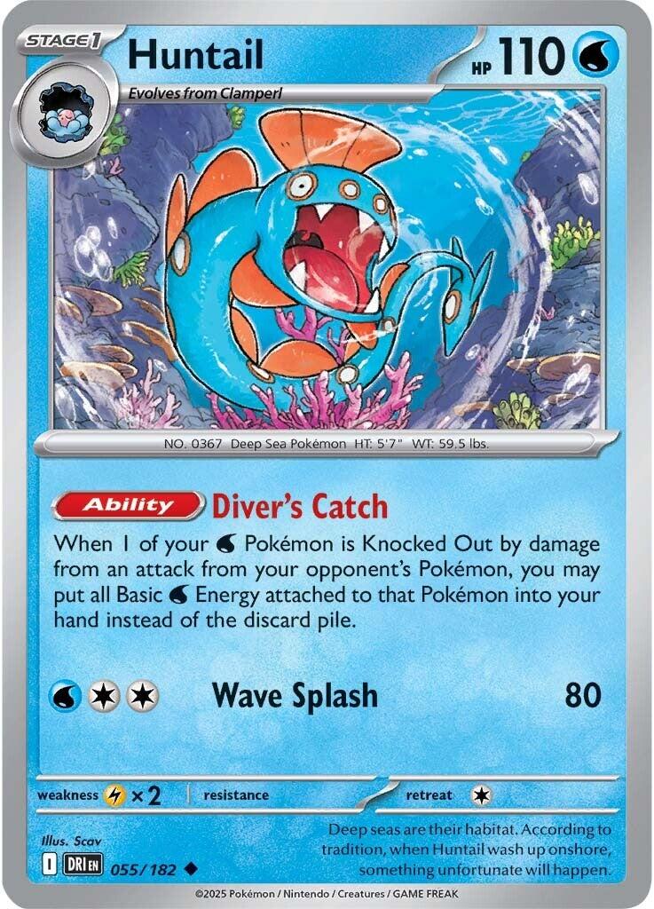 Huntail (055/182) [Scarlet & Violet: Destined Rivals] - The Mythic Store | 24h Order Processing