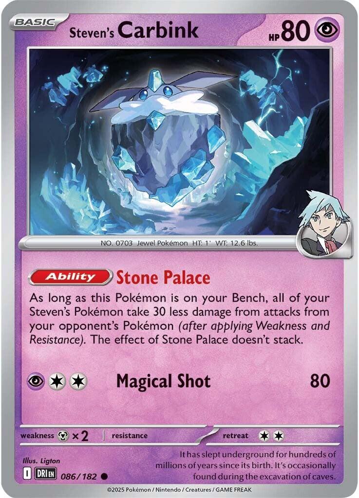 Steven's Carbink (086/182) [Scarlet & Violet: Destined Rivals] - The Mythic Store | 24h Order Processing