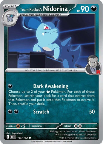 Team Rocket's Nidorina (115/182) [Scarlet & Violet: Destined Rivals] - The Mythic Store | 24h Order Processing