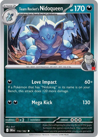 Team Rocket's Nidoqueen (116/182) [Scarlet & Violet: Destined Rivals] - The Mythic Store | 24h Order Processing