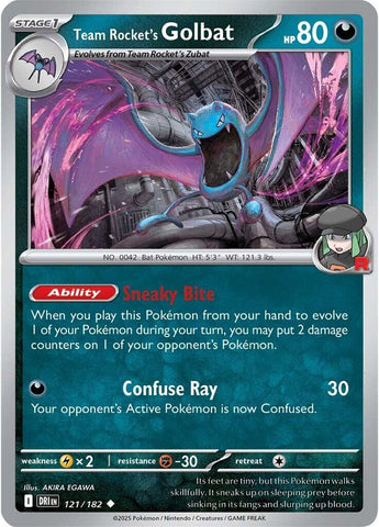 Team Rocket's Golbat (121/182) [Scarlet & Violet: Destined Rivals] - The Mythic Store | 24h Order Processing