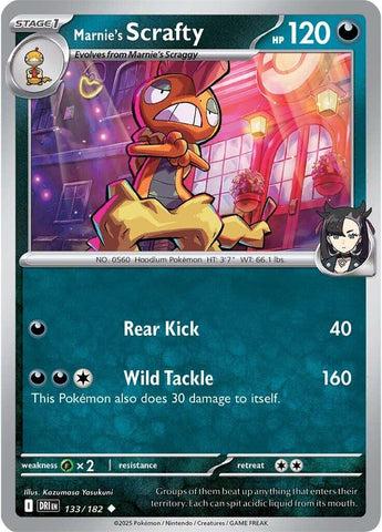 Marnie's Scrafty (133/182) [Scarlet & Violet: Destined Rivals] - The Mythic Store | 24h Order Processing