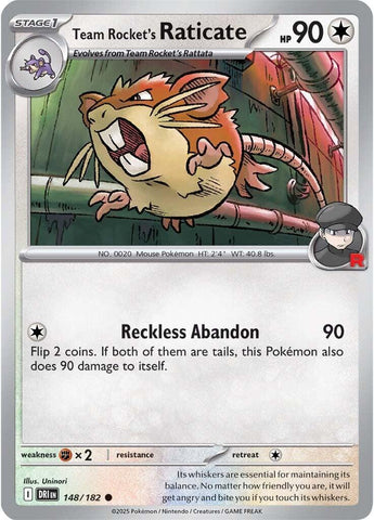 Team Rocket's Raticate (148/182) [Scarlet & Violet: Destined Rivals] - The Mythic Store | 24h Order Processing