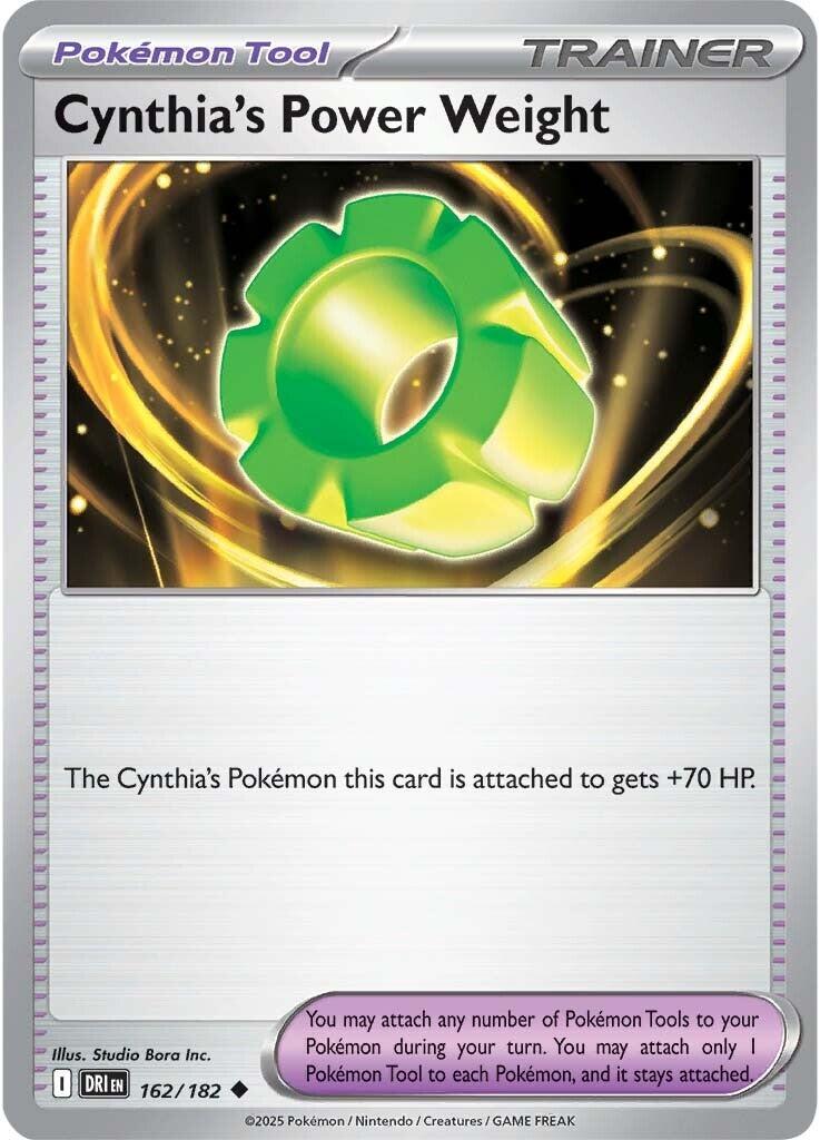 Cynthia's Power Weight (162/182) [Scarlet & Violet: Destined Rivals] - The Mythic Store | 24h Order Processing
