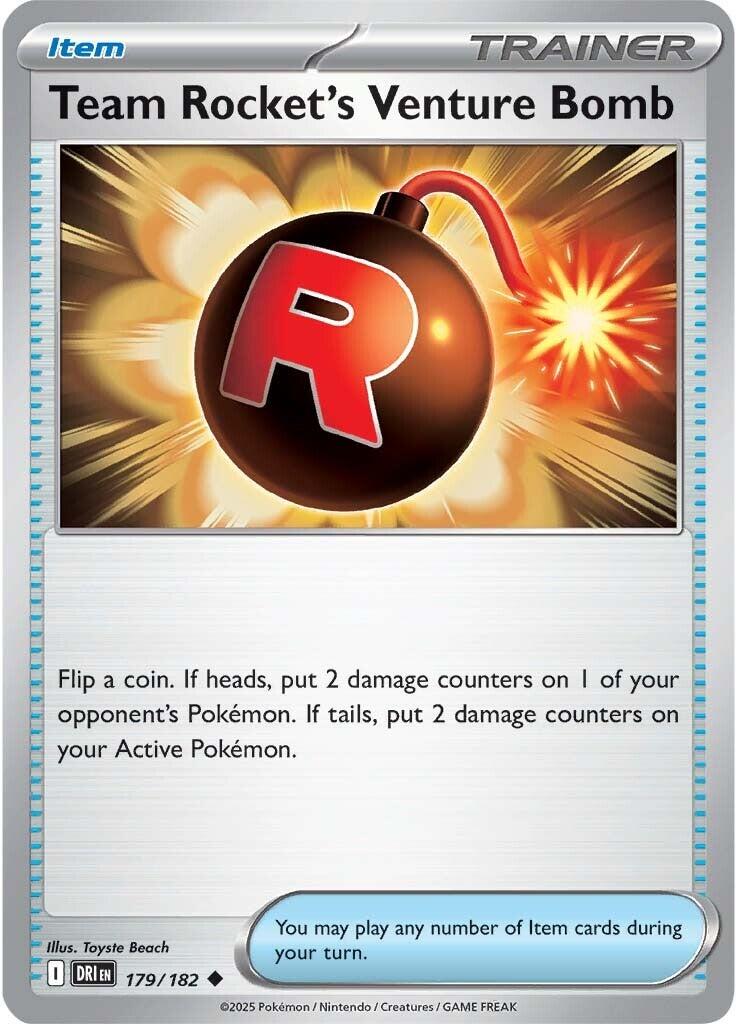 Team Rocket's Venture Bomb (179/182) [Scarlet & Violet: Destined Rivals] - The Mythic Store | 24h Order Processing