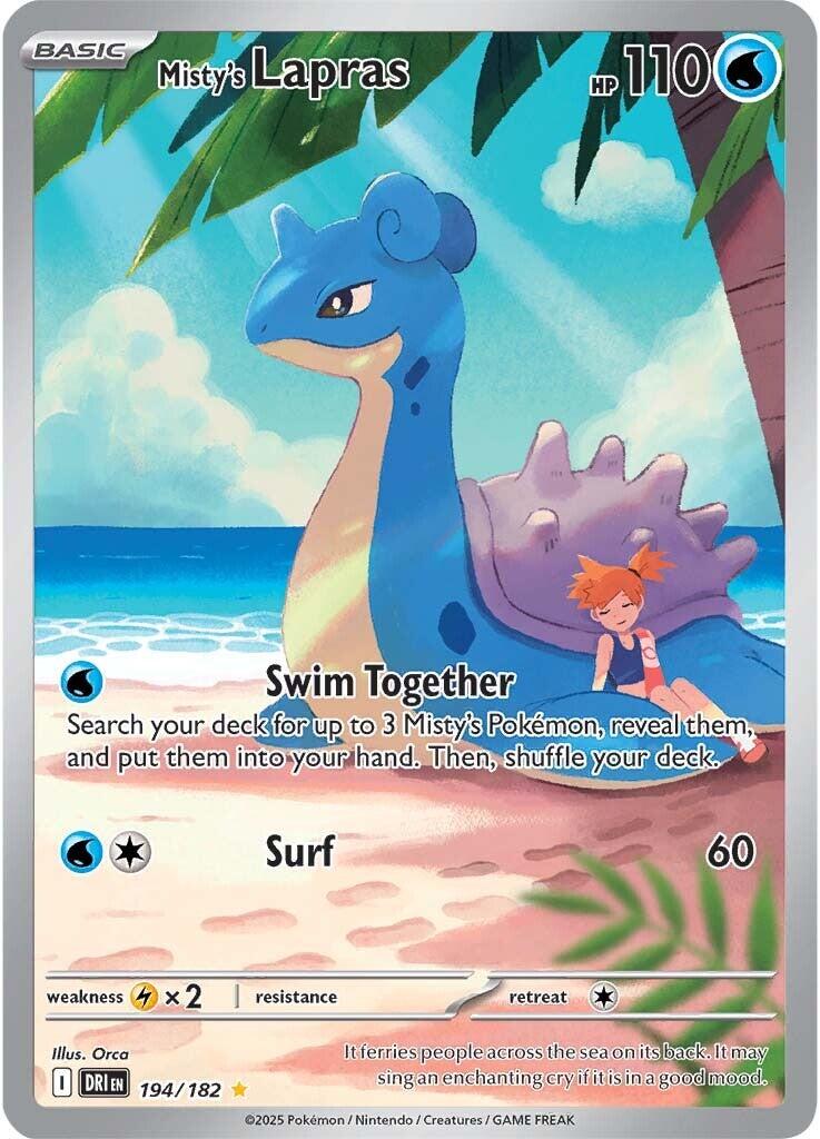 Misty's Lapras (194/182) [Scarlet & Violet: Destined Rivals] - The Mythic Store | 24h Order Processing