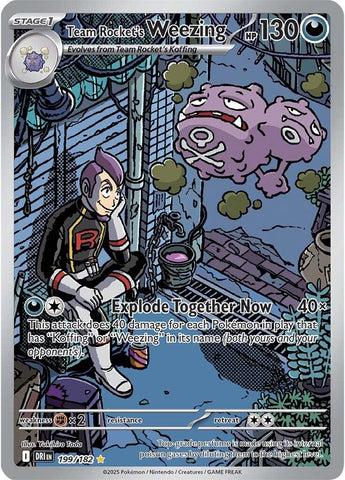 Team Rocket's Weezing (199/182) [Scarlet & Violet: Destined Rivals] - The Mythic Store | 24h Order Processing