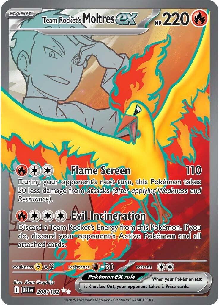 Team Rocket's Moltres ex (208/182) [Scarlet & Violet: Destined Rivals] - The Mythic Store | 24h Order Processing