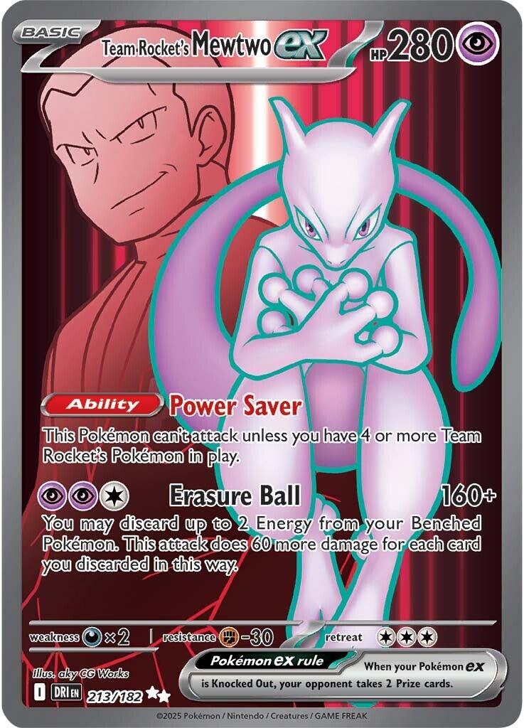 Team Rocket's Mewtwo ex (213/182) [Scarlet & Violet: Destined Rivals] - The Mythic Store | 24h Order Processing