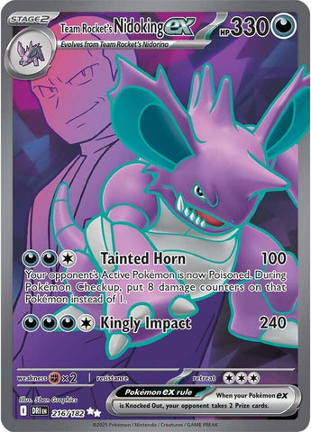 Team Rocket's Nidoking ex (216/182) [Scarlet & Violet: Destined Rivals] - The Mythic Store | 24h Order Processing