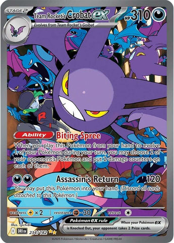 Team Rocket's Crobat ex (234/182) [Scarlet & Violet: Destined Rivals] - The Mythic Store | 24h Order Processing