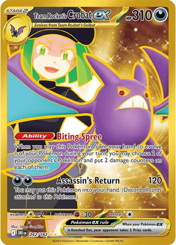 Team Rocket's Crobat ex (242/182) [Scarlet & Violet: Destined Rivals] - The Mythic Store | 24h Order Processing