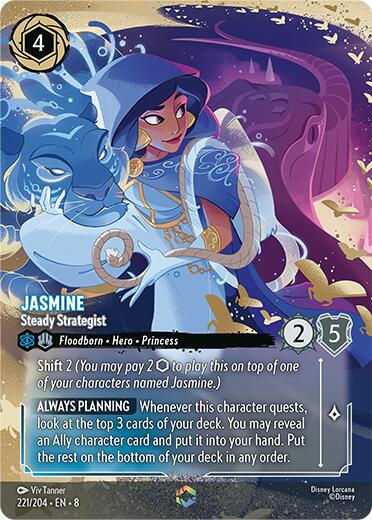 Jasmine - Steady Strategist (Enchanted) (221/204) [Reign of Jafar] - The Mythic Store | 24h Order Processing