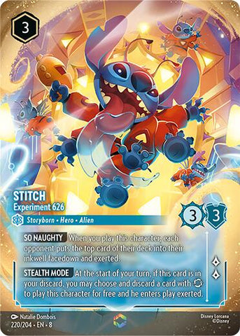 Stitch - Experiment 626 (Enchanted) (220/204) [Reign of Jafar] - The Mythic Store | 24h Order Processing