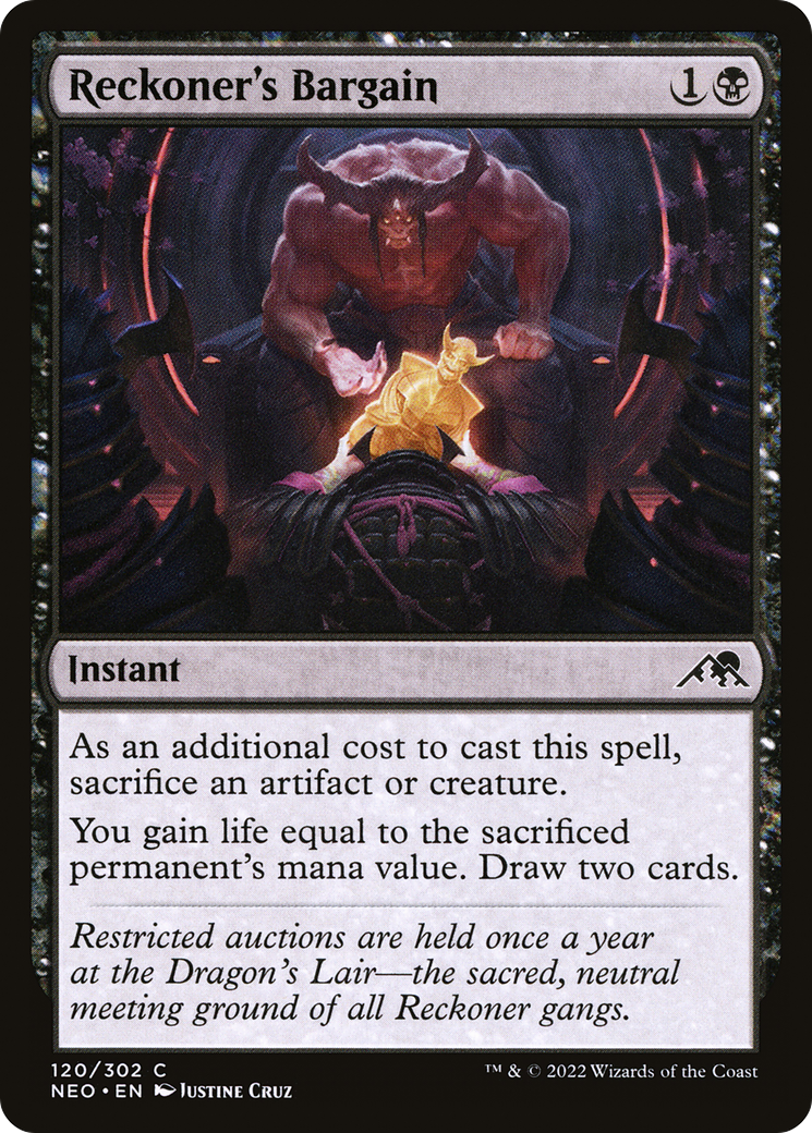 Reckoner's Bargain [Kamigawa: Neon Dynasty] - The Mythic Store | 24h Order Processing