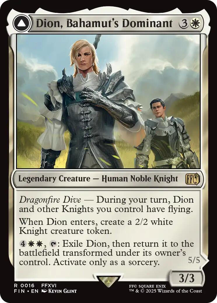 Dion, Bahamut's Dominant // Bahamut, Warden of Light [FINAL FANTASY] - The Mythic Store | 24h Order Processing