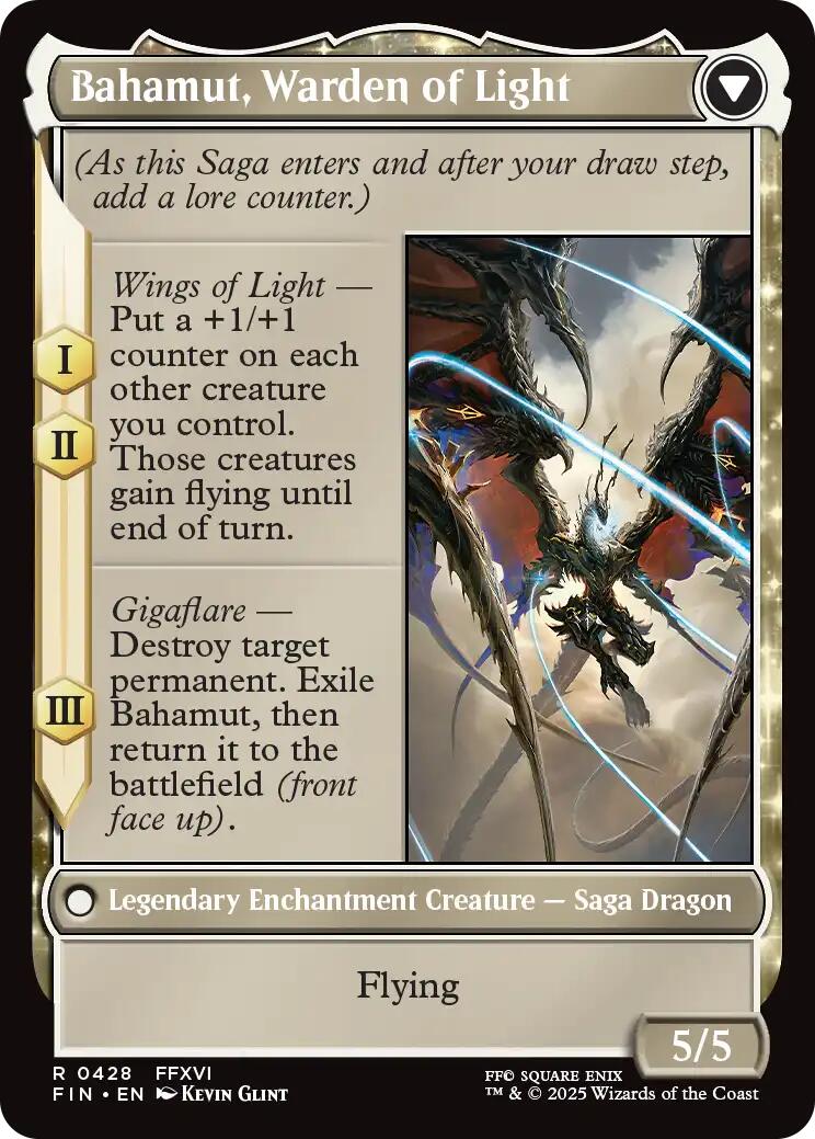 Dion, Bahamut's Dominant // Bahamut, Warden of Light (Extended Art) [FINAL FANTASY] - The Mythic Store | 24h Order Processing