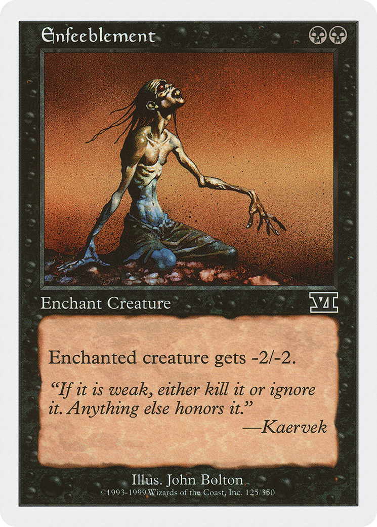 Enfeeblement [Classic Sixth Edition] - The Mythic Store | 24h Order Processing