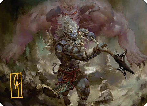 Kimahri, Valiant Guardian Art Card (Gold-Stamped Signature) [FINAL FANTASY Art Series] - The Mythic Store | 24h Order Processing