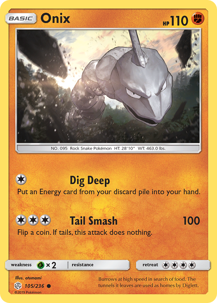 Onix (105/236) [Sun & Moon: Cosmic Eclipse] - The Mythic Store | 24h Order Processing