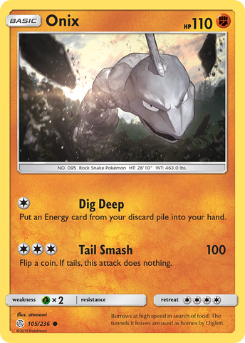 Onix (105/236) [Sun & Moon: Cosmic Eclipse] - The Mythic Store | 24h Order Processing