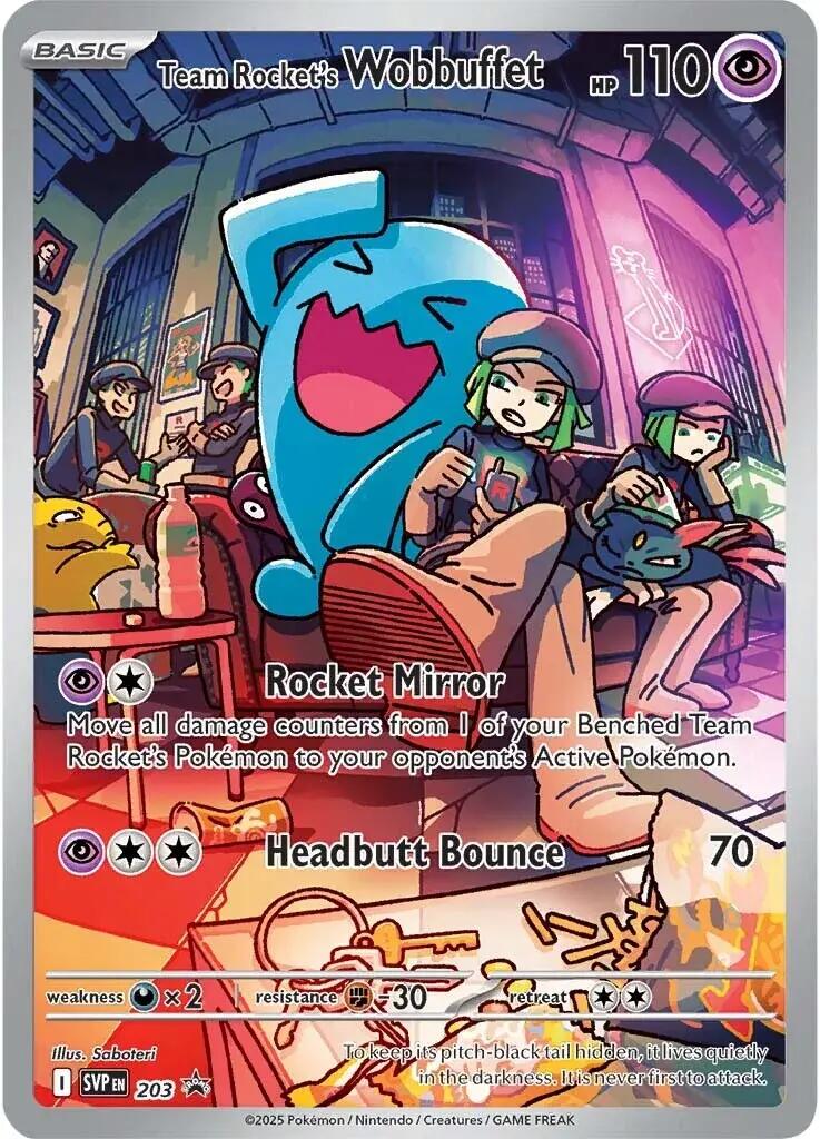 Team Rocket's Wobbuffet (203) [Scarlet & Violet: Black Star Promos] - The Mythic Store | 24h Order Processing