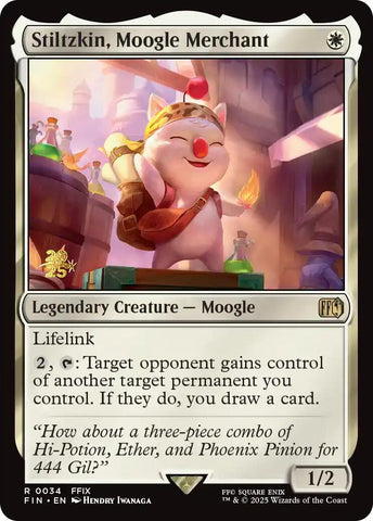 Stiltzkin, Moogle Merchant [FINAL FANTASY Prerelease Promo] - The Mythic Store | 24h Order Processing