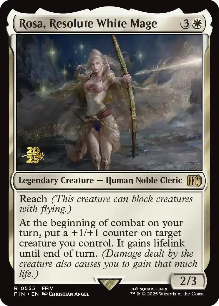 Rosa, Resolute White Mage [FINAL FANTASY Prerelease Promo] - The Mythic Store | 24h Order Processing