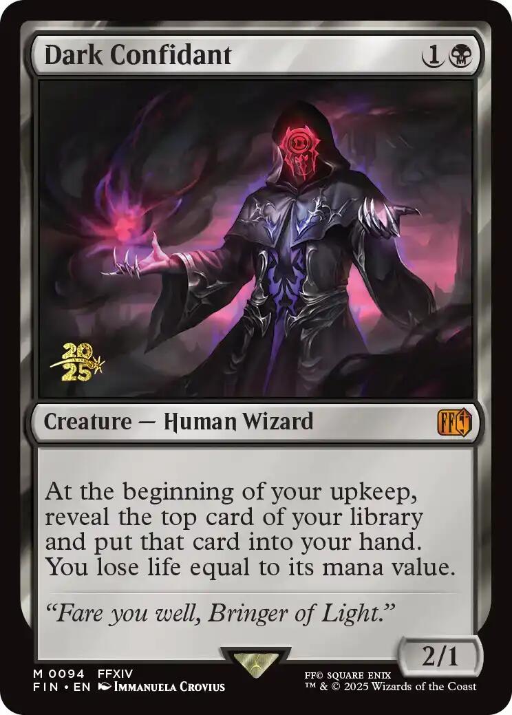 Dark Confidant [FINAL FANTASY Prerelease Promo] - The Mythic Store | 24h Order Processing